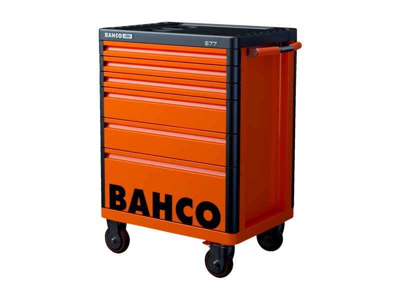 Bahco 1477K6 E77 Premium Storage HUB Gereedschapswagen - 6 lades - - Oranje