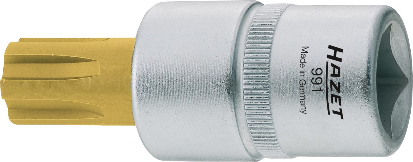 Hazet 991-10 Dopsleutelbit - 1/2'' - Binnenspieprofiel Ribe-CV - 63mm - 10mm