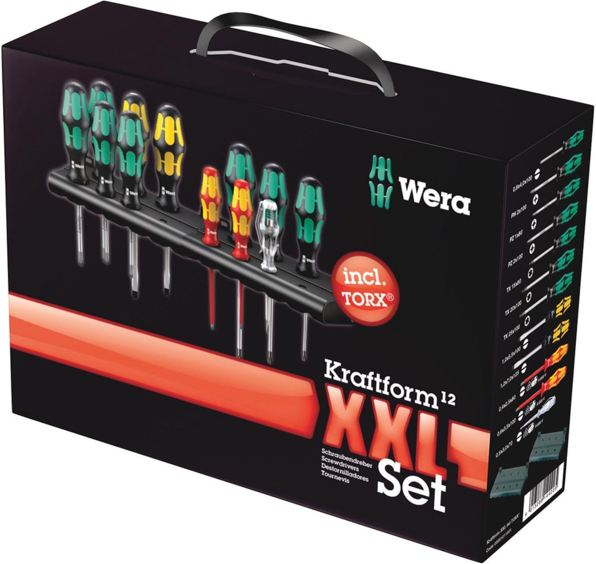 Wera 5051011001 Kraftform XXL 2 12-delige Schroevendraaierset