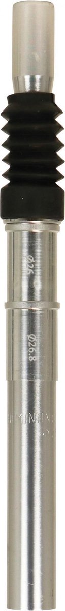 DRESCO zadelpen 300 x 25,4 26,8 mm aluminium zilver - Silver