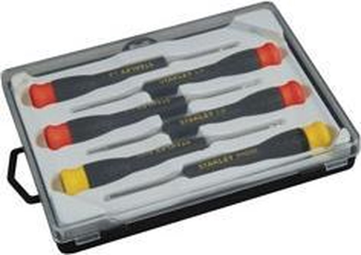 Stanley STHT0-62631 6-delige Precisie Schroevendraaierset - 1mm / 1,2mm / 1,5mm / 1,8mm / PH000 / PH00