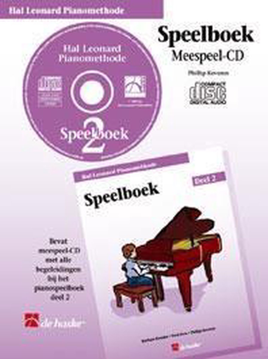 De Haske Hal Leonard Pianomethode speelboek 2 meespeel-CD