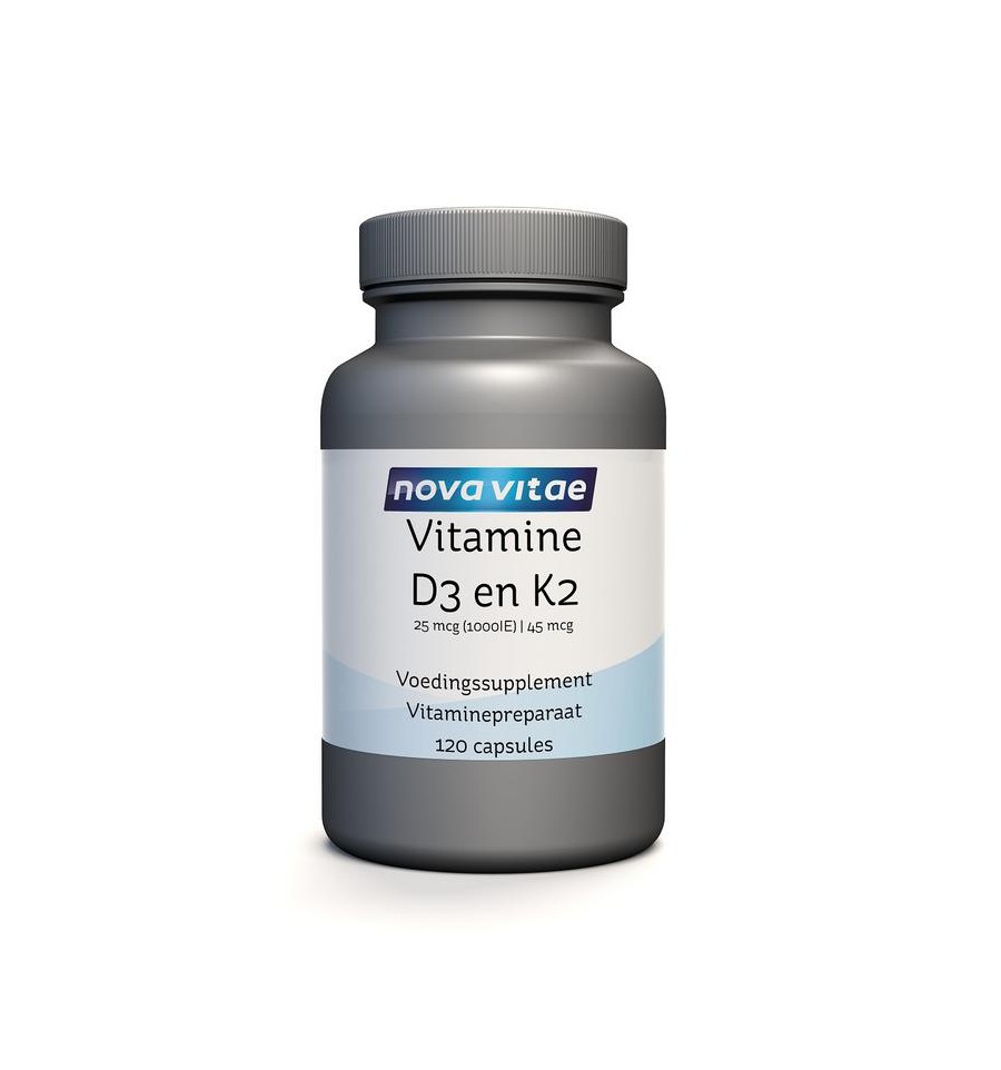 Nova Vitae Vitamine D3 25 mcg K2 45 mcg 120 capsules