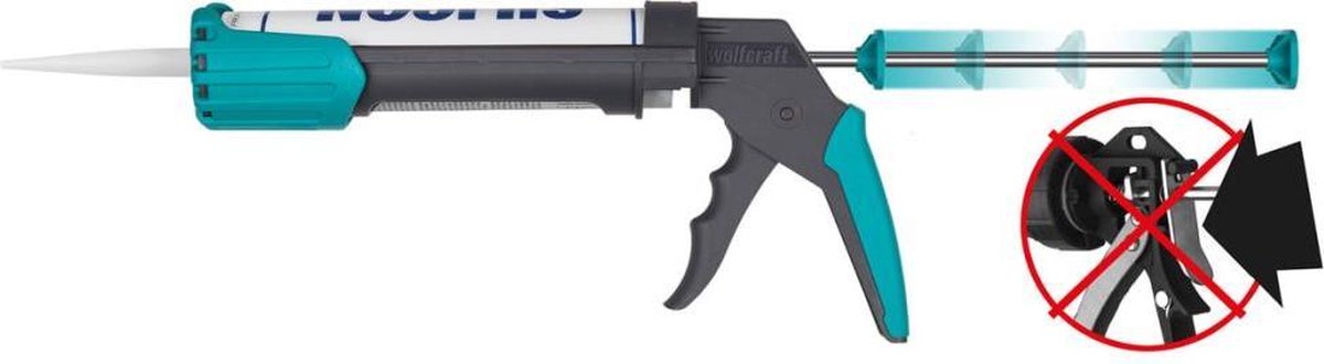 Wolfcraft MG 200 ERGO Kitspuit - 310ml - 50 x 225mm - 4352000