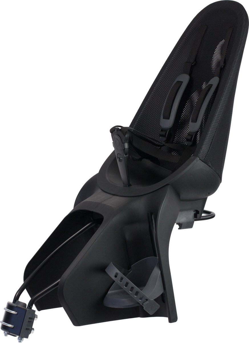Qibbel fietszitje achter air Q950 framebevestiging - Zwart