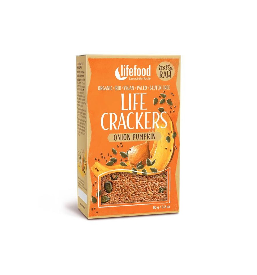 Lifefood Life crackers pompoen ui 90 gram