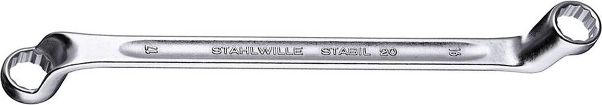Stahlwille 20-16X17 Stabil Ringsleutel - Diep doorgezet - 16 x 17mm - 266mm