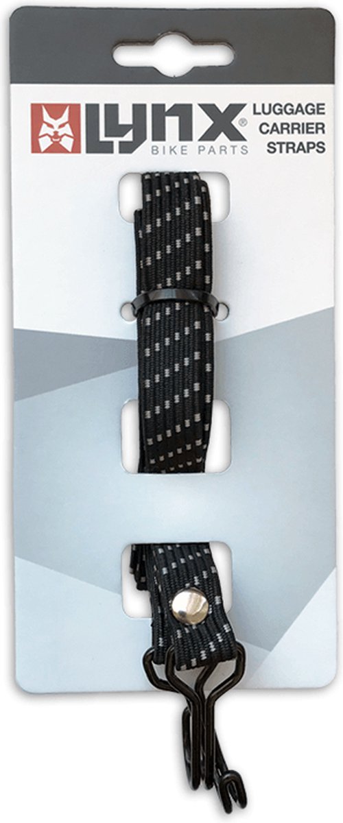 Lynx triobinder met haak 26/28 inch 65 cm/wit - Zwart