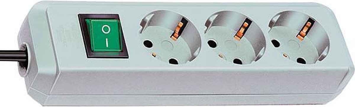 Brennenstuhl 1152350015 3 Voudige stekkerdoos met schakelaar - 1,5m x 20,5cm