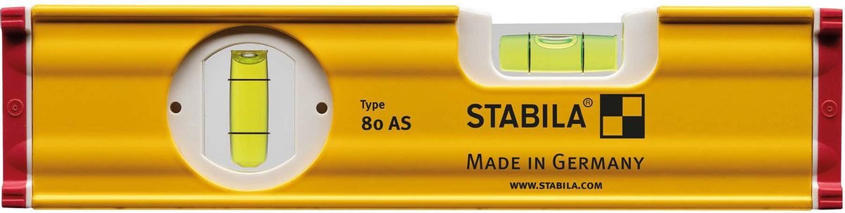 Stabila AS 80-2 Waterpas - Aluminium - 20cm