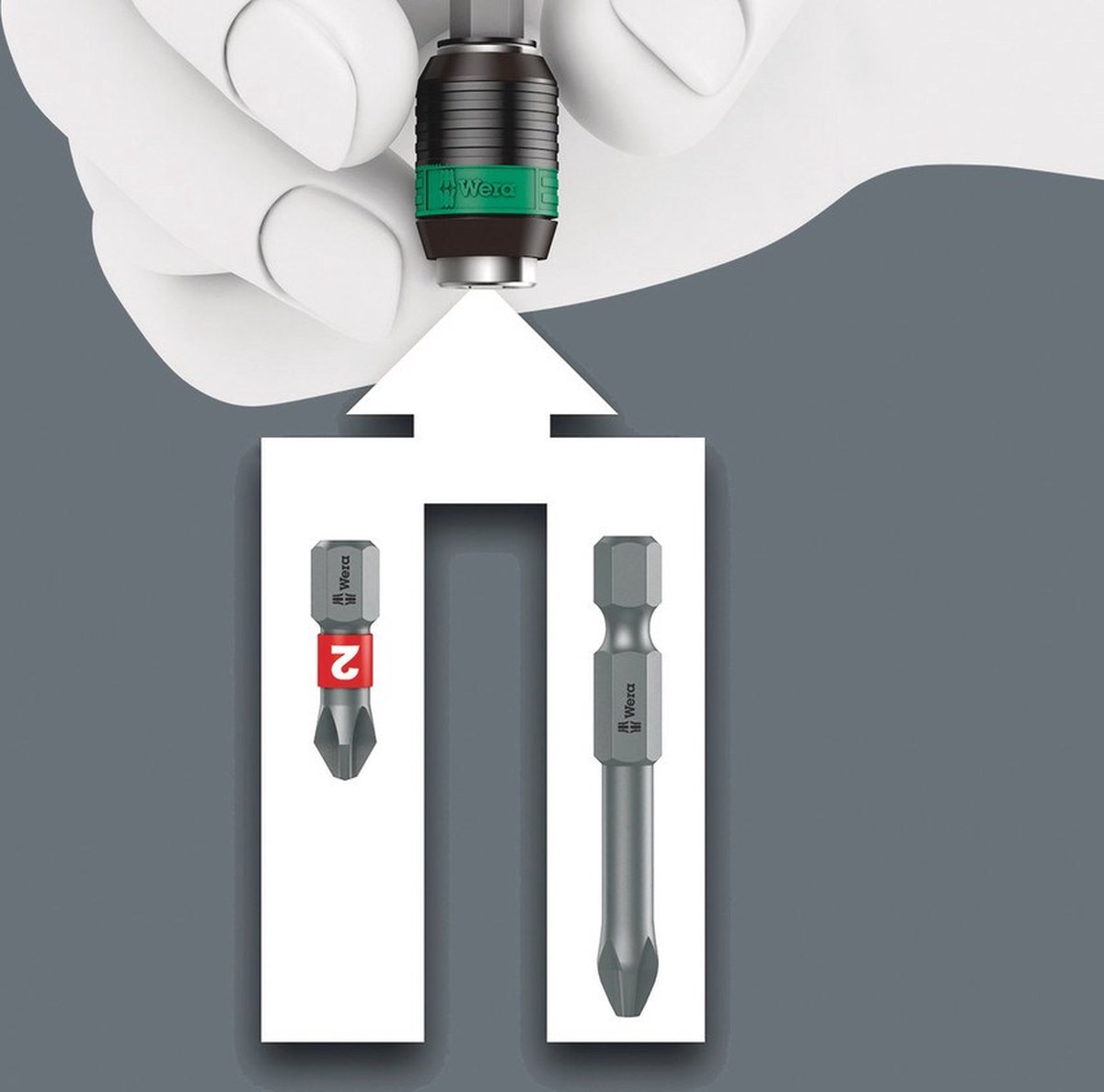 Wera 5057441001 61-delige Bit-Safe Bitset in etui