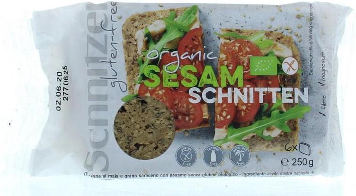 Schnitzer Sesambrood glutenvrij 250 gram