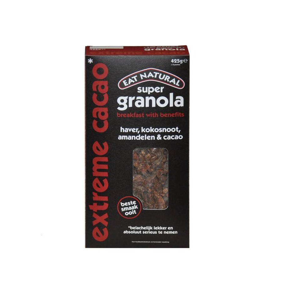 Eat Natural Granola extreem cacao 425 gram