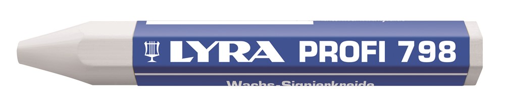 Lyra 4880001 Wasmerkkrijt Profi 798 - (12st) - Blanco