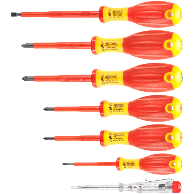 Connex COX334207 VDE 7-delige Schroevendraaierset - PH/PZ/SL