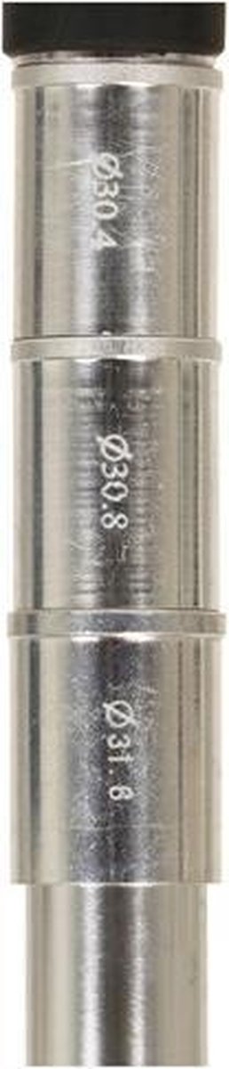 DRESCO zadelpen 300 x 27,2 31,6 mm aluminium zilver - Silver