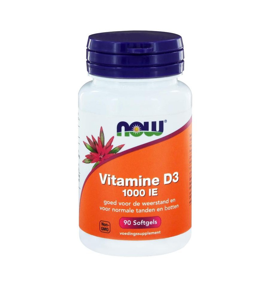 Now Vitamine D3 1000IE 90 softgels