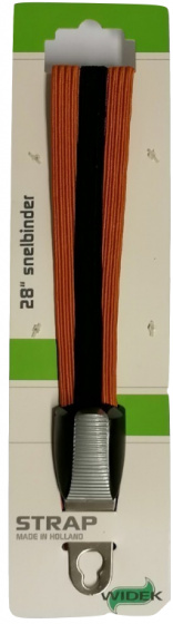 Widek snelbinders City 28 inch RVS/elastaan oker/zwart - Oranje