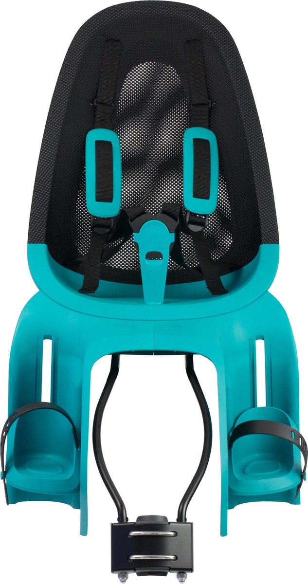 Qibbel achterzitje Air Q909 junior mesh zwart/ - Turquoise