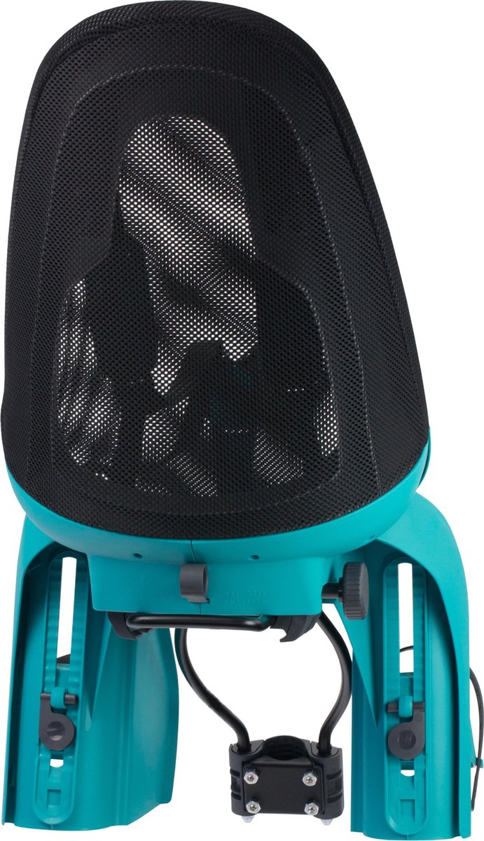 Qibbel achterzitje Air Q909 junior mesh zwart/ - Turquoise