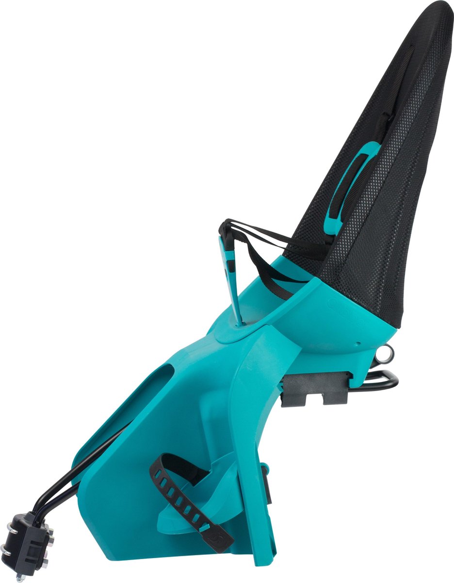 Qibbel achterzitje Air Q909 junior mesh zwart/ - Turquoise