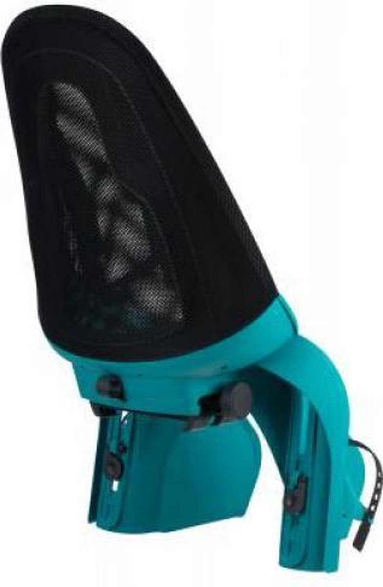 Qibbel achterzitje Air Q909 junior mesh zwart/ - Turquoise