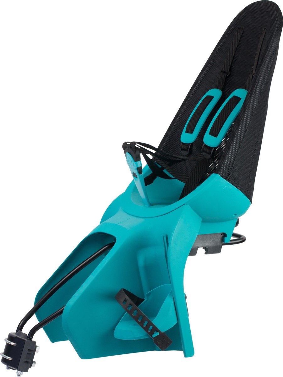 Qibbel achterzitje Air Q909 junior mesh zwart/ - Turquoise