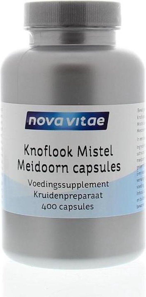 Knoflook Nova Vitae mistel meidoorn 400 capsules