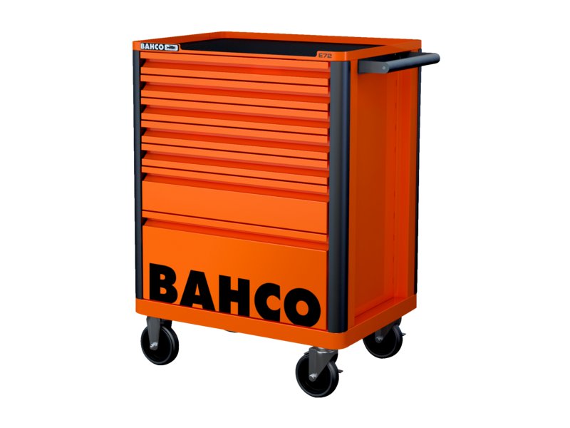 Bahco 1472K8 E72 Storage HUB Gereedschapswagen - 8 lades - - Oranje