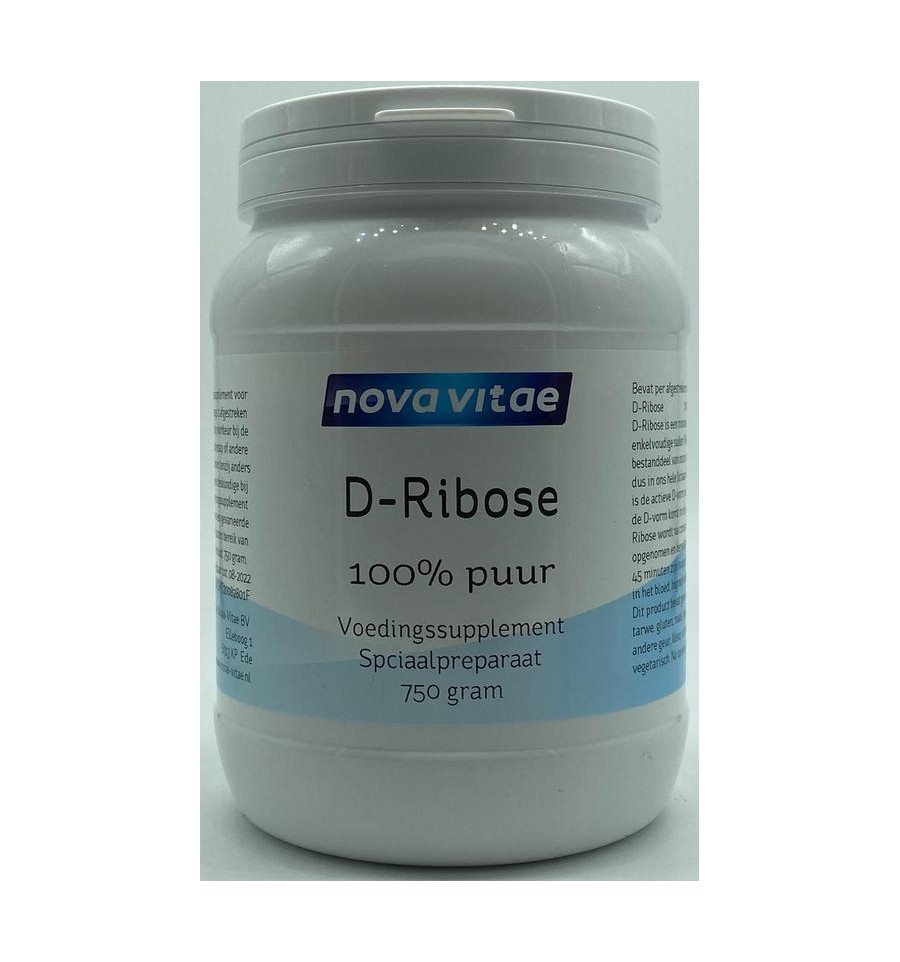 Nova Vitae D Ribose 100% puur 750 gram