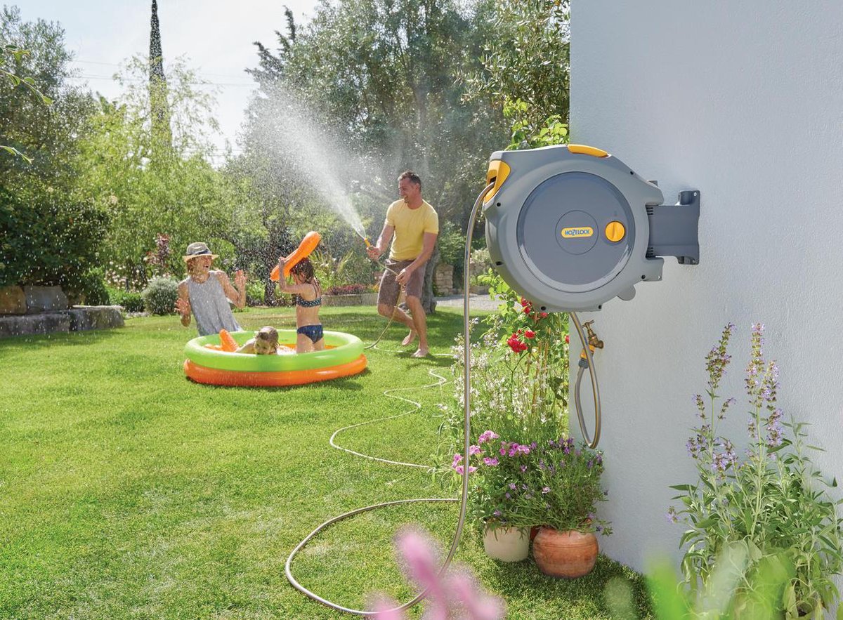 Hozelock 2402 0000 Slangenhouder - 25m - 10,6mm - Grijs