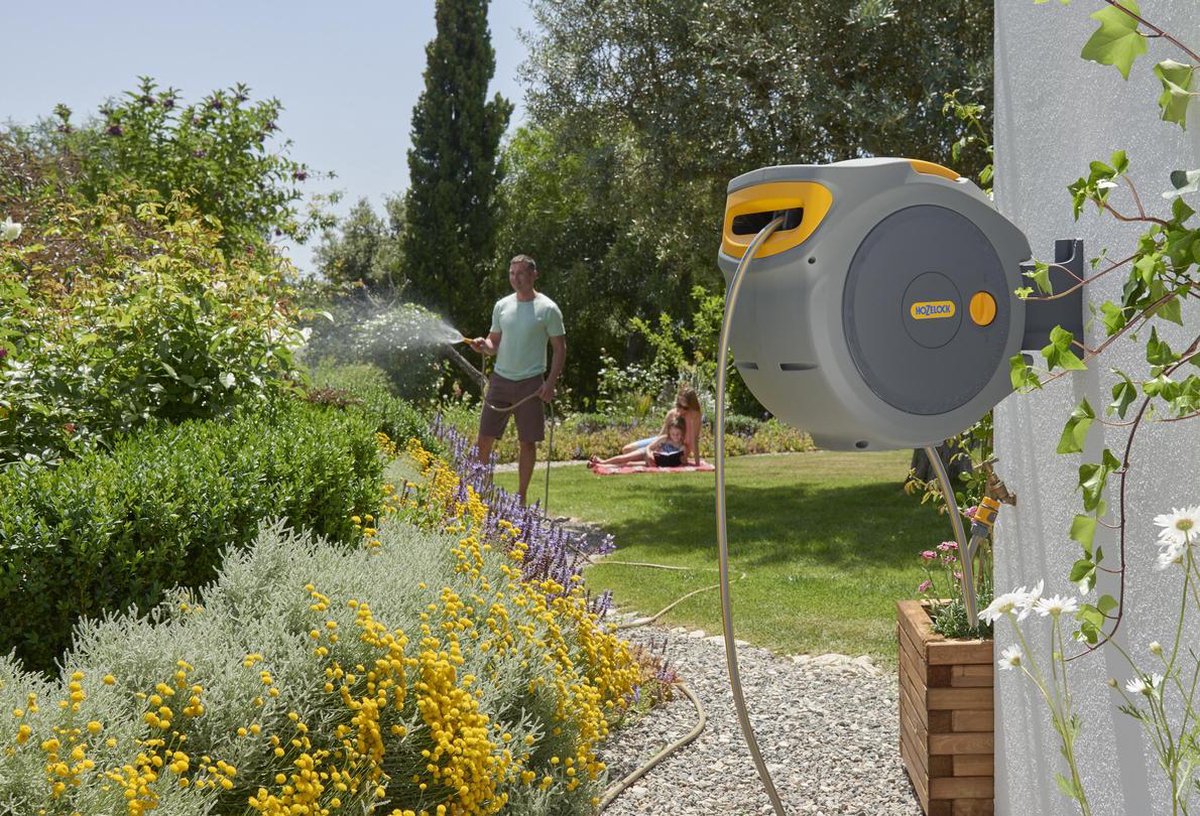 Hozelock 2402 0000 Slangenhouder - 25m - 10,6mm - Grijs