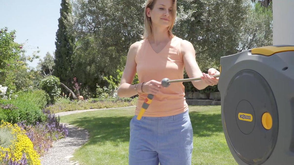 Hozelock 2402 0000 Slangenhouder - 25m - 10,6mm - Grijs