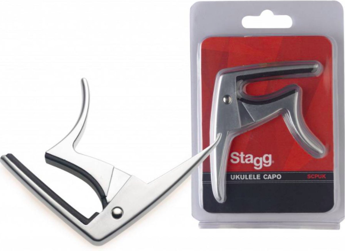 Stagg SCPUK AL ukelele capo mat chroom
