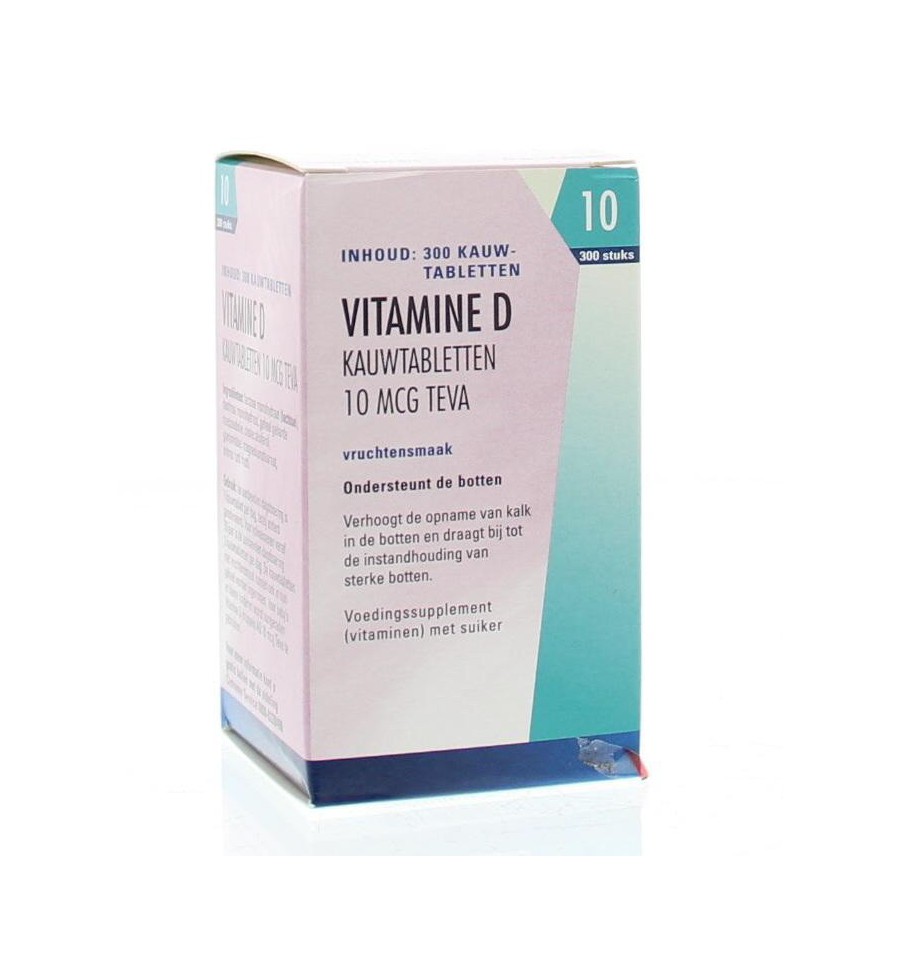 Teva Vitamine D 10 mcg 400IE 300 tabletten