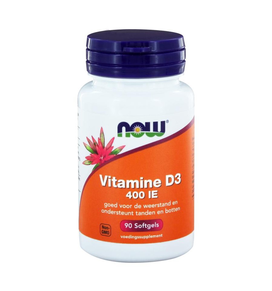 Now Vitamine D3 400IE 90 softgels