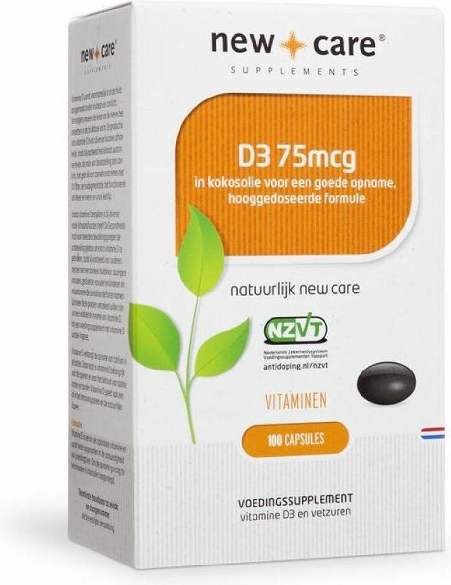 New Care D3 75 mcg 100 capsules - Wit