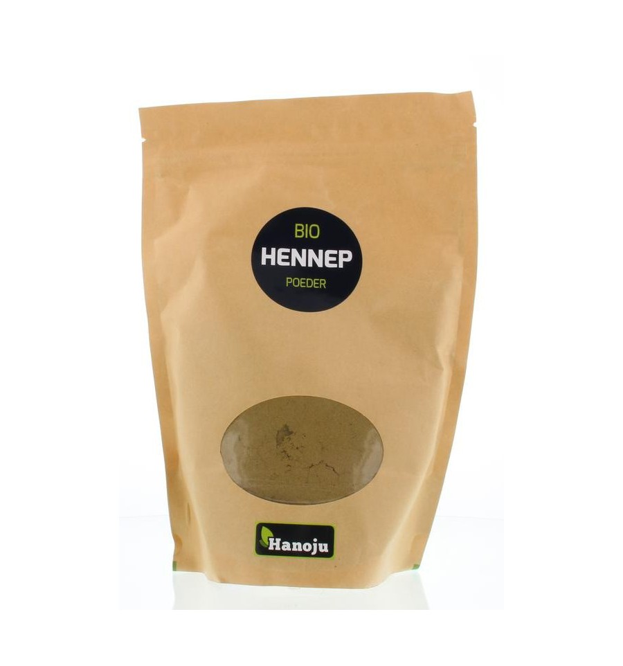 Hanoju Bio hennep poeder paper bag 500 gram