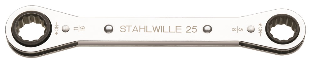 Stahlwille 25AN-3/8X7/16 Ringratelsleutel - 3/8 x 7/16" - 58mm