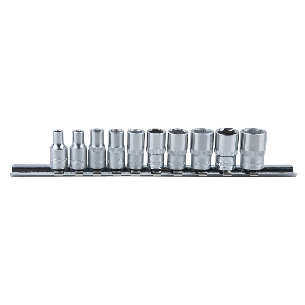 KS Tools 917.0620 10-delige Classic Dopsleutelset - Zeskant - 4-13mm - 1/4"