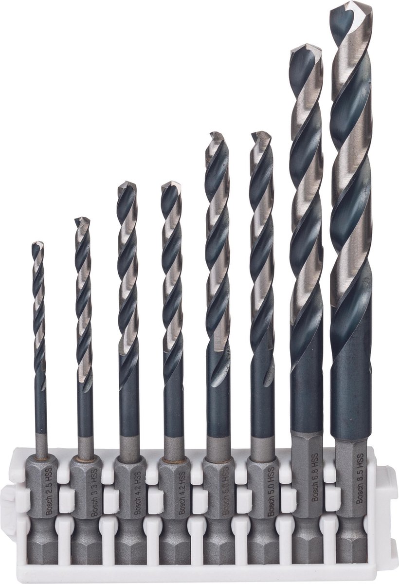 Bosch 2608577140 8 Delige impact bits - HSS boren