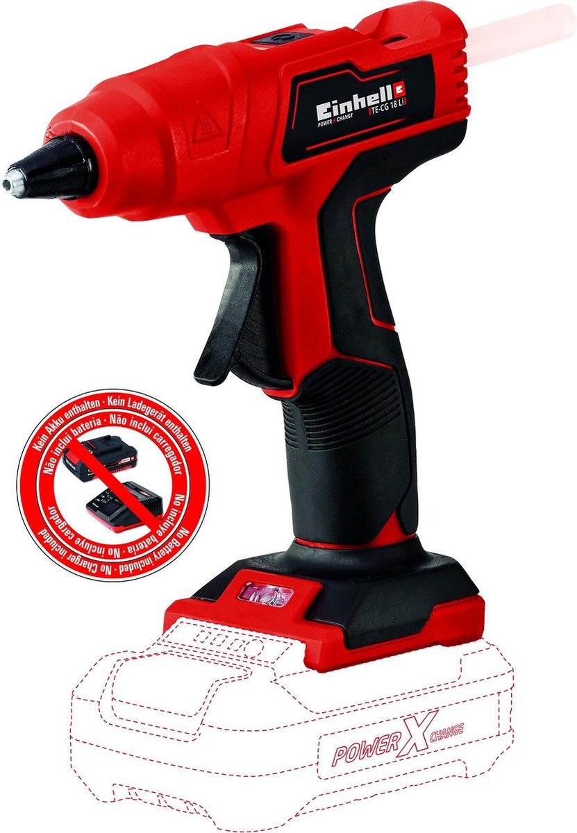 Einhell TE-CG 18 Li Solo 18V Li-Ion accu Accu Lijmpistool body