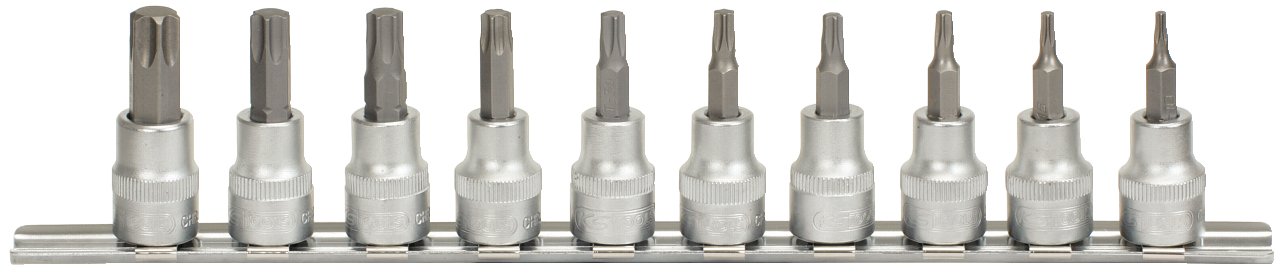 KS Tools 911.3935 10-delige Bit-dopsleutelset TX - T10-T55 - 3/8"