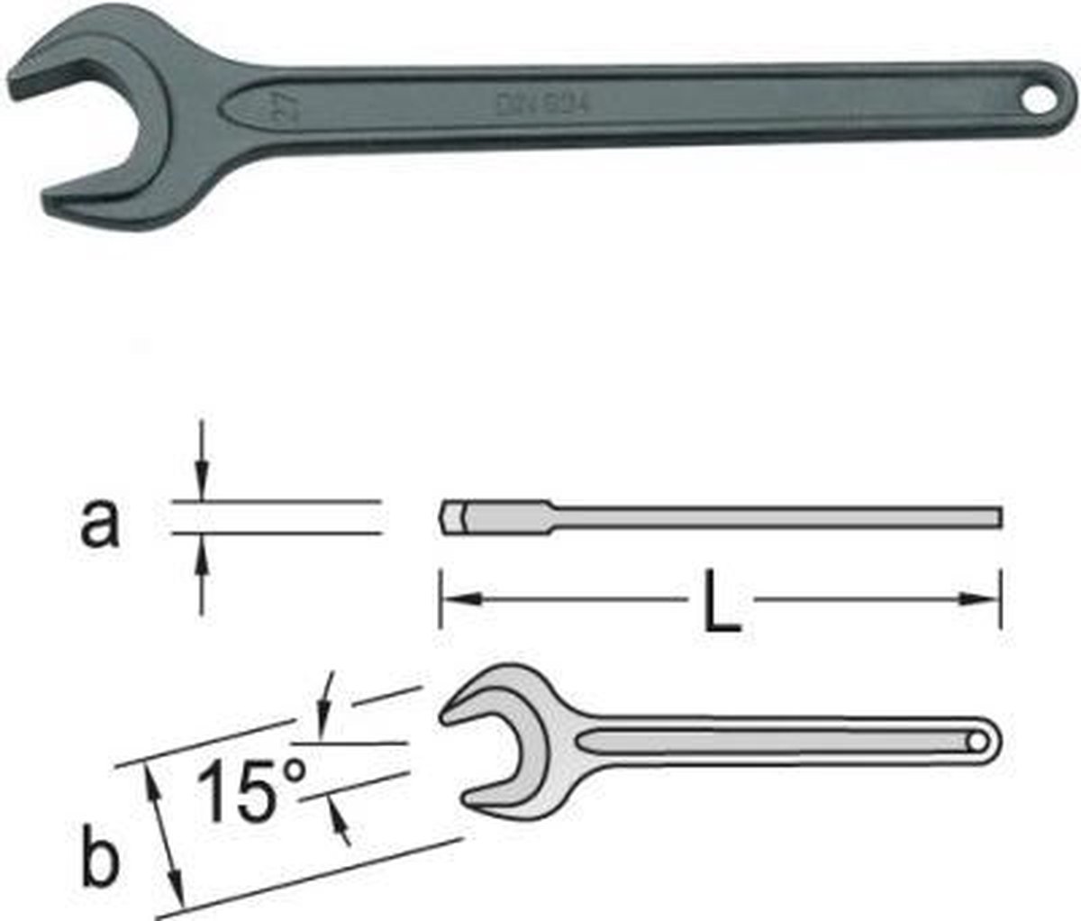 Gedore 894 30 Machinesteeksleutel enkel - 30mm