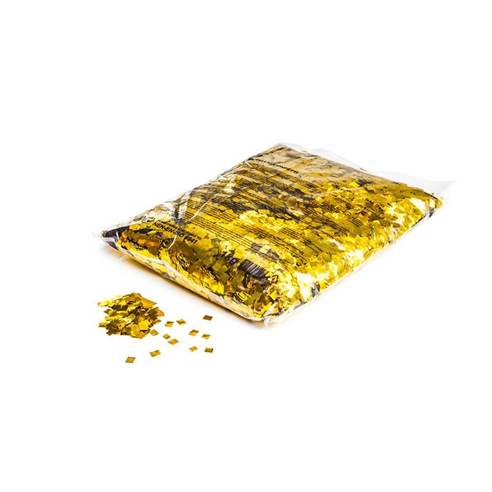 Magic FX vierkante metallic confetti 6x6mm goud