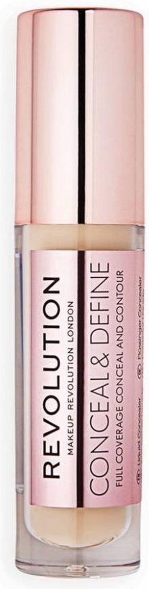 Revolution Beauty Makeup Conceal and Define Concealer C5 - Lichte huid, gouden ondertoon. - Plata