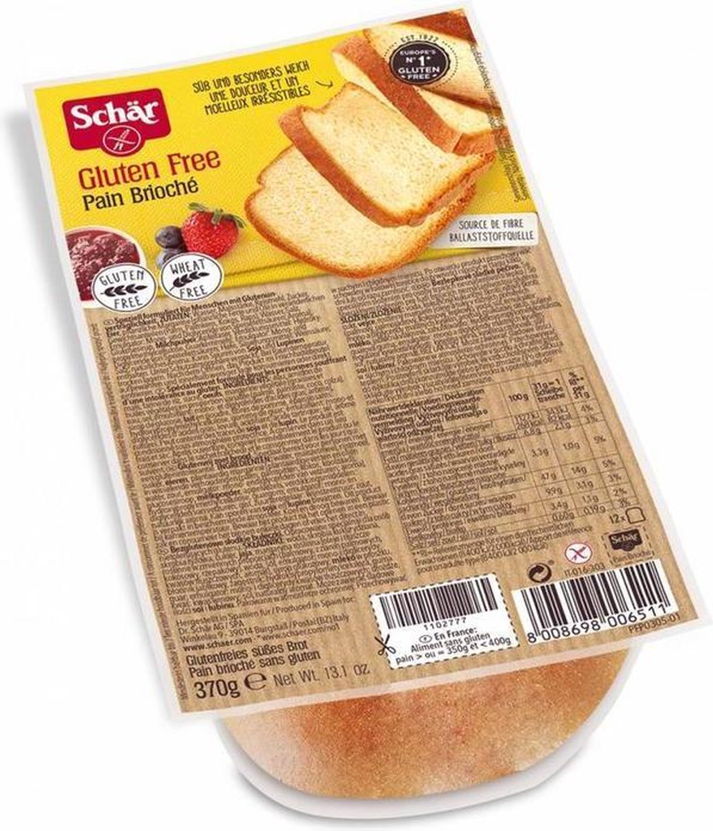 Dr. Schar Schär Pain brioche 370 gram