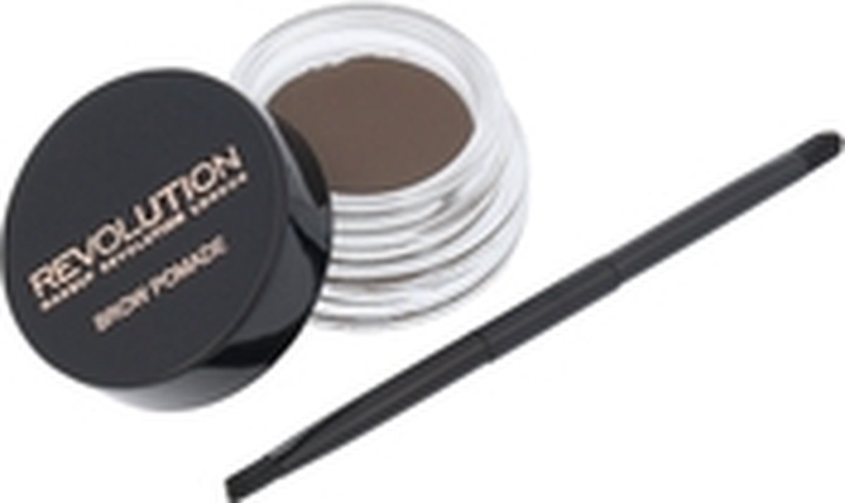 Revolution Beauty Makeup Brow Pomade Dark Brown - Donker haar. - Bruin