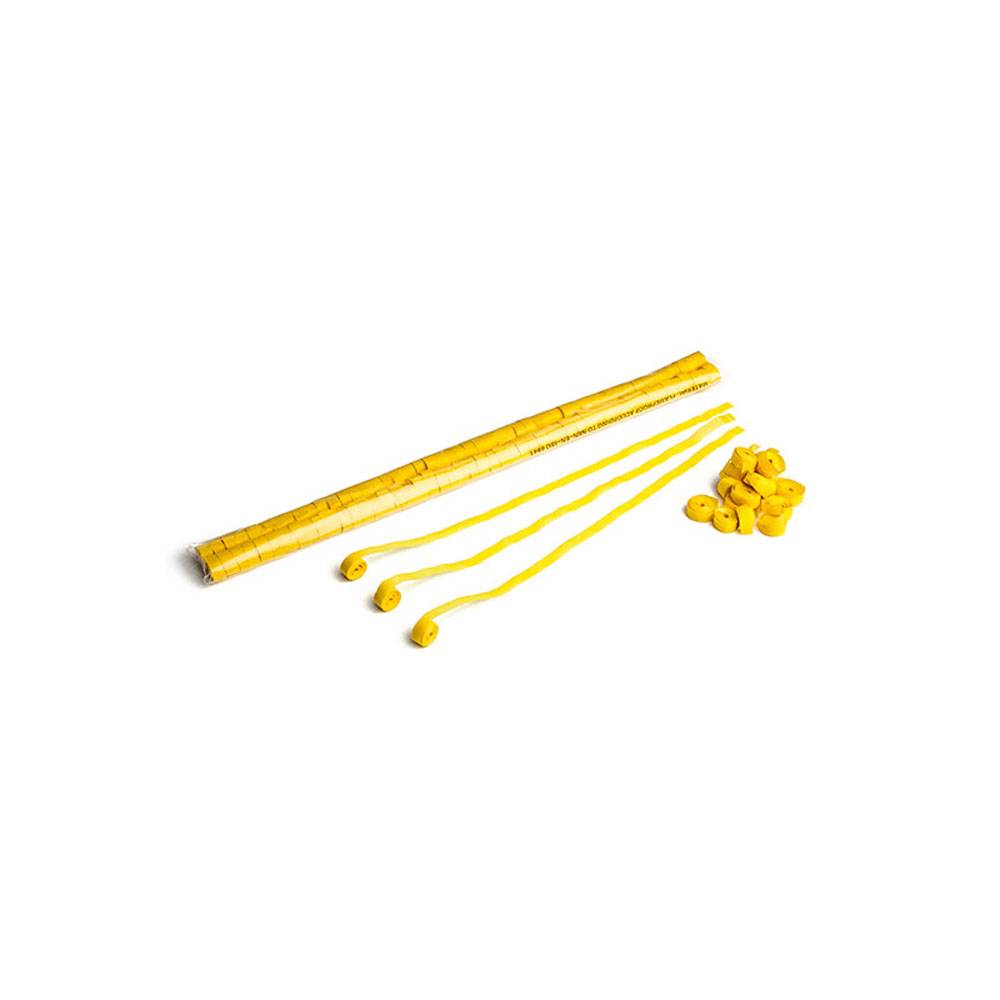 Magic FX papieren streamers 5mx0.85cm geel 100st