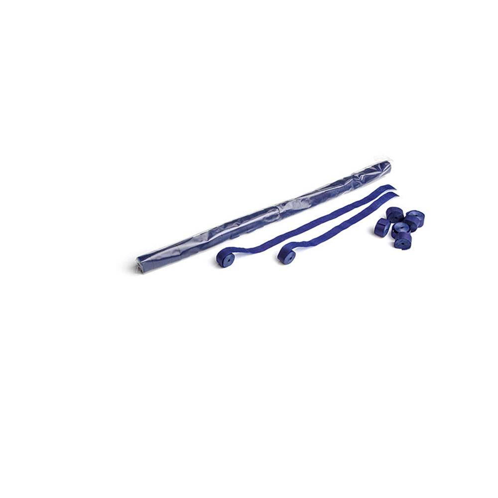 Magic FX papieren streamers 10mx1.5cm donkerblauw 32st